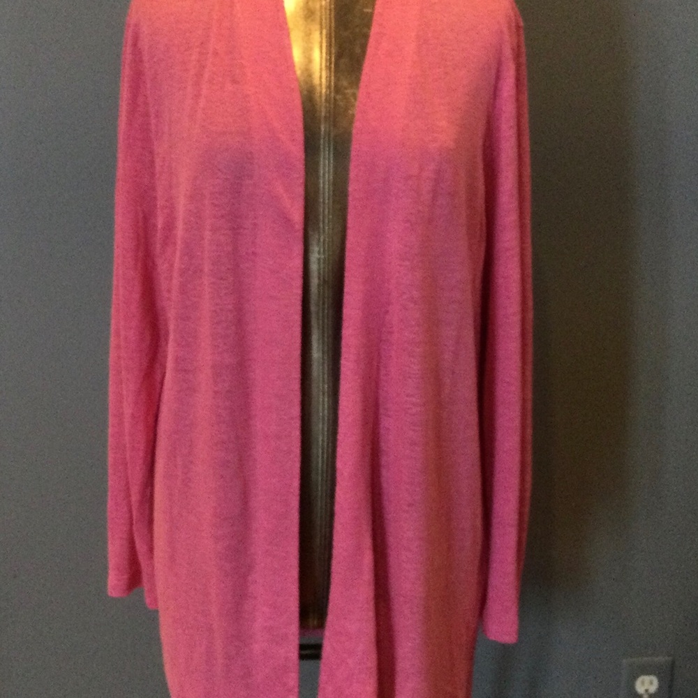 J. Jill Love Linen Pink Cardigan